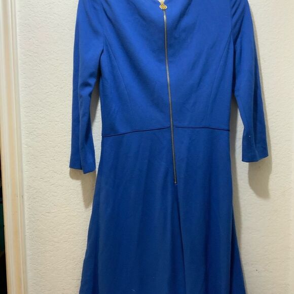 Antonio Melani Jeremi Blue Stretch Knit Fit Flare Work Social Dress 4 $159 - Picture 5 of 10